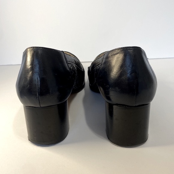 ROBERTO CAPUCCI Black Leather Designer Heels!!! Made in Italy 🇮🇹 - Picture 4 of 9